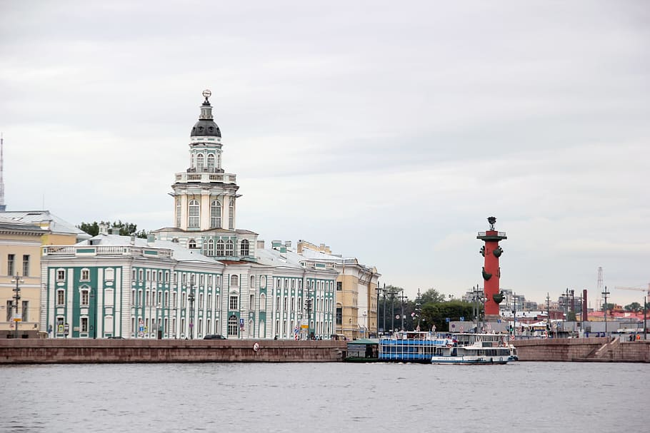 россия, петербург, ул, башня, собор, река, путешествия, вид, цитадель, ленинград