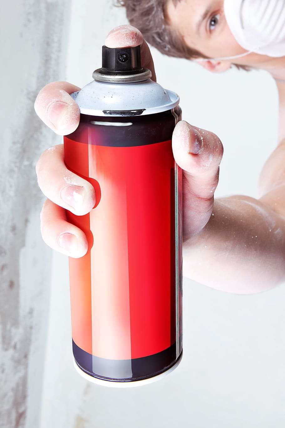 spray, lata, mão, pintar, grafite, pintor, lata de spray, coloração, desenho, cor