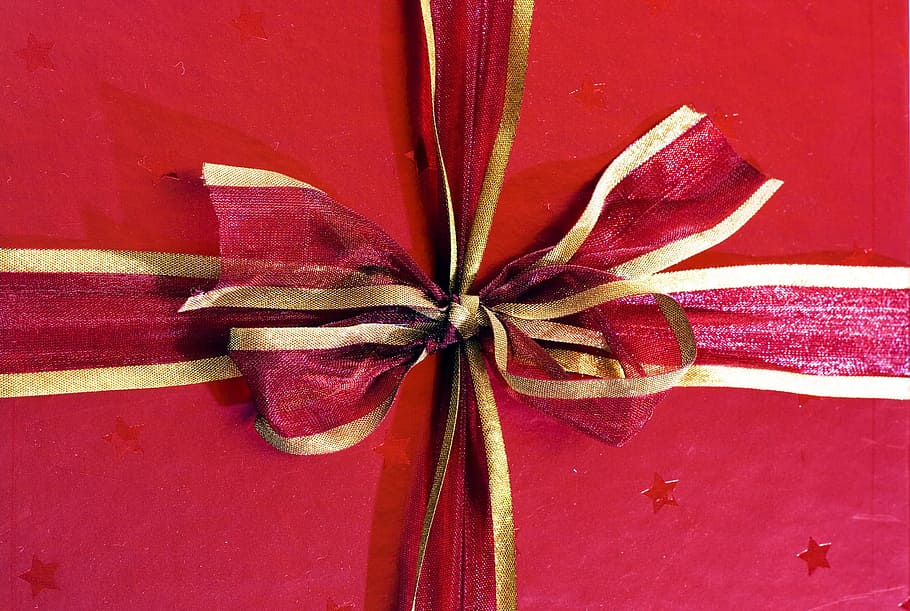 bow, celebration, gift, holiday, knot, package, paper, path, present, ribbon