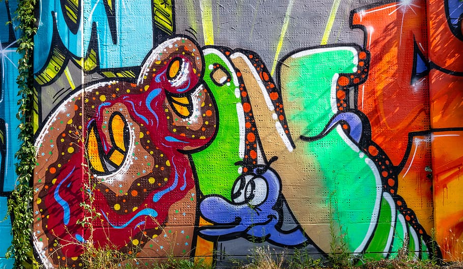 grafitti, spray, art, wall, sprayer, facade, creativity, grafitty, painting, color