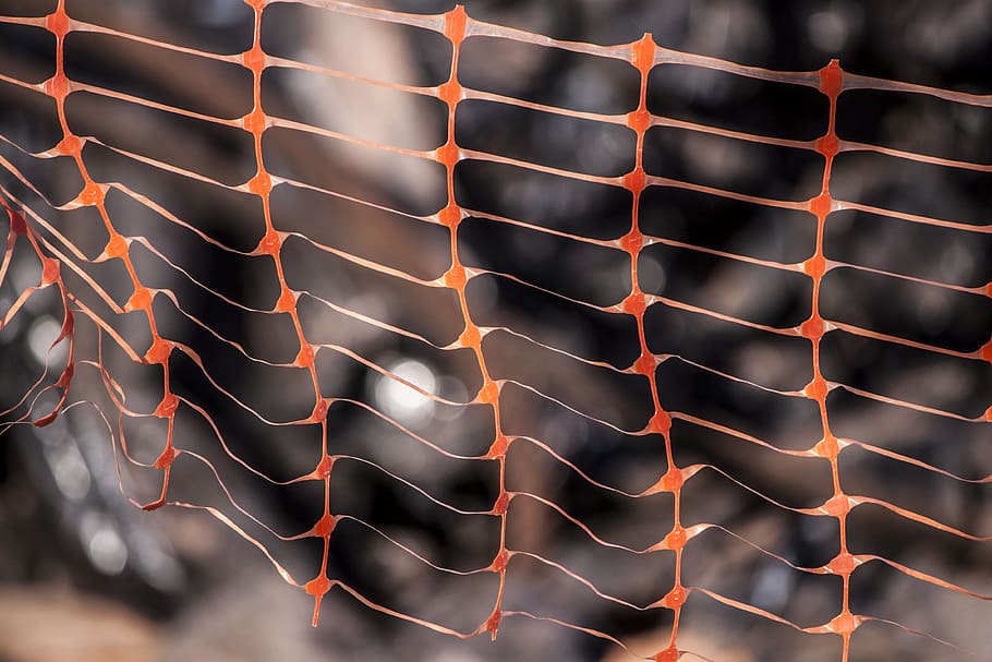 plastic, orange, security fence, background, net, pattern, abstract, texture, white, mesh