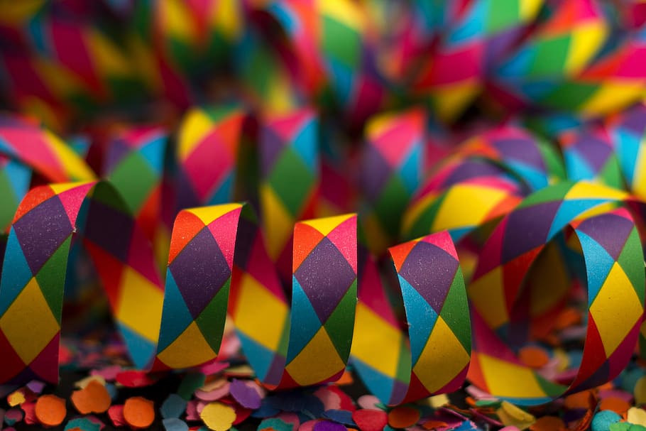 streamer, carnival, colorful, color, background, pattern, party, carneval, multi coloured, paper snakes