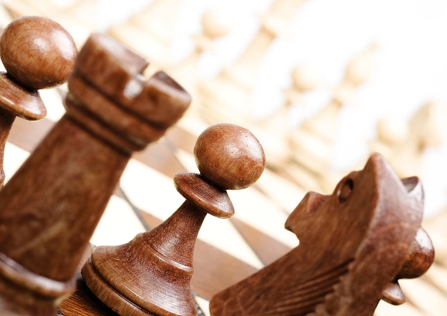 catur, papan, coklat, terisolasi, putih, tantangan, papan catur, pintar, kompetisi, konsep