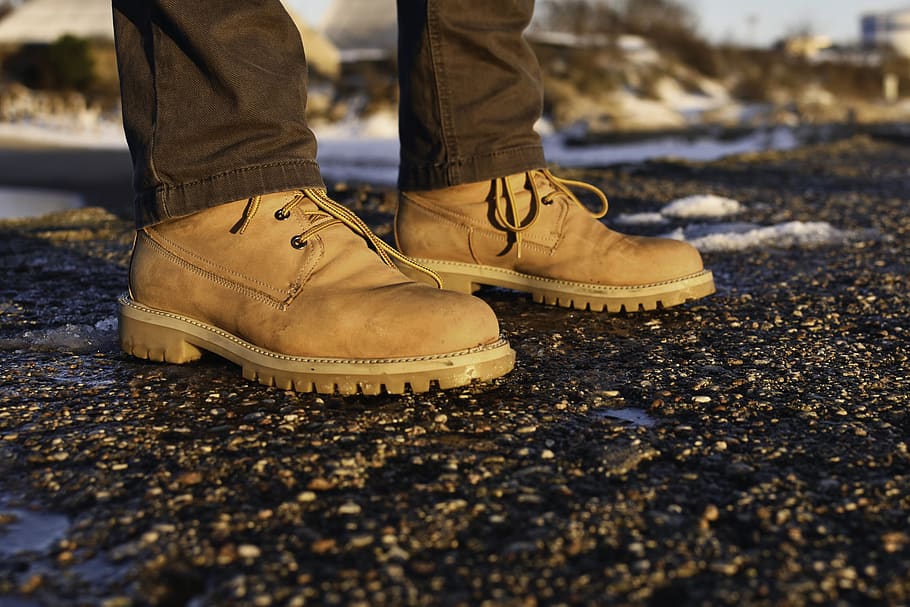 shoes, yellow, fashion, hiking, hiking shoes, close up, style, leather, winter stroll, traveling shoes