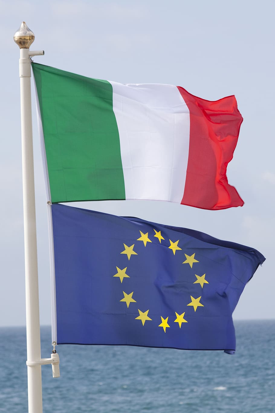 Italia, Europa, bandera, italiano, europeo, unión, país, identidad, objeto, ola