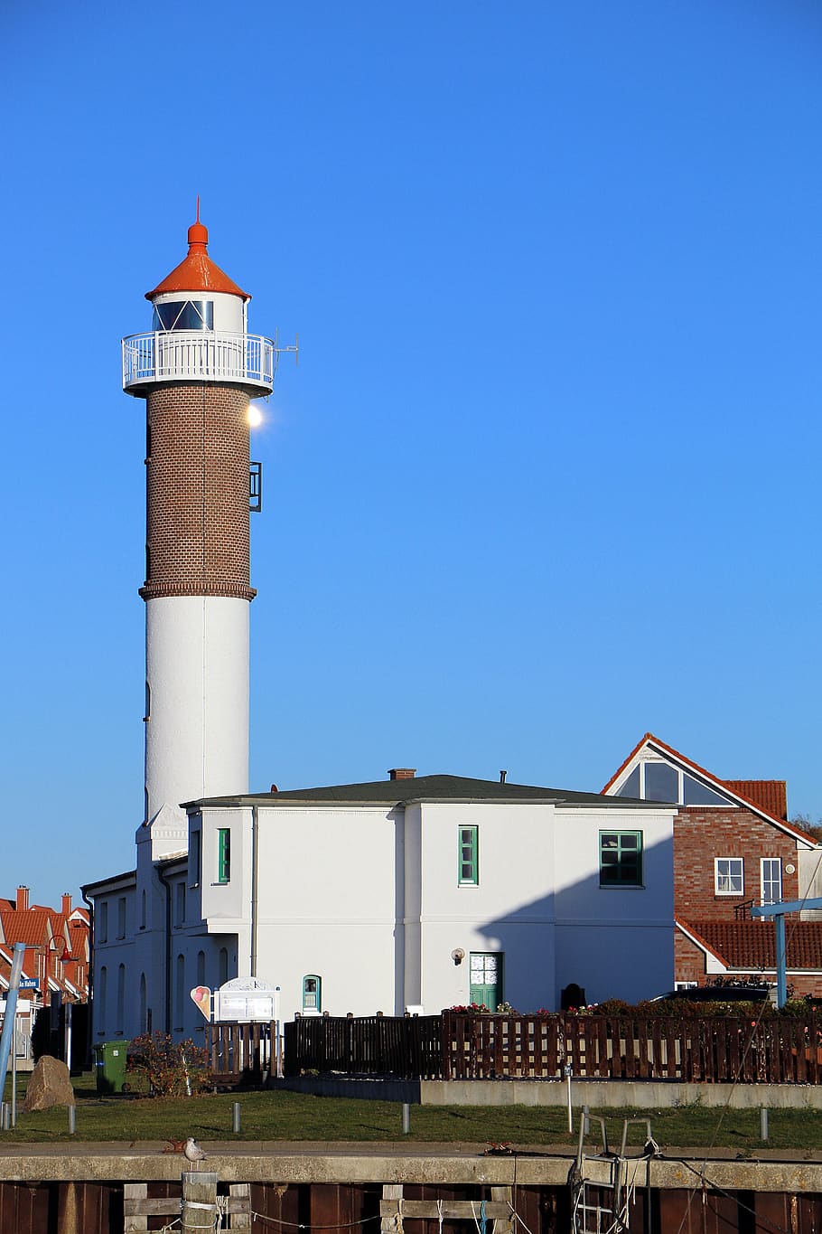 lighthouse, insel poel, sky, daymark, port, lighthouses, house, travel, tower, old