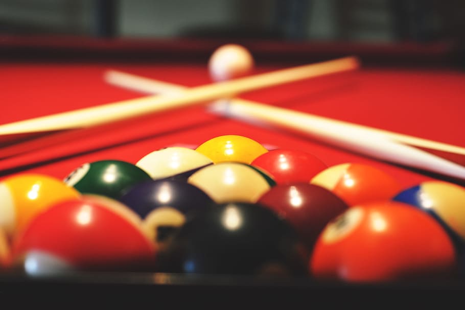 pool table, sportVarious, game, games, pool ball, pool - cue sport, ball, sport, red, leisure activity
