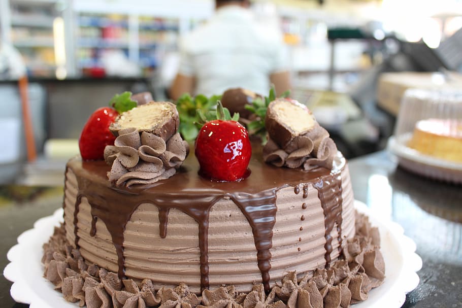 cake, sleep waltz, paniere, confectionery, chocolate, sweet, dessert, celebration, tasty, strawberry