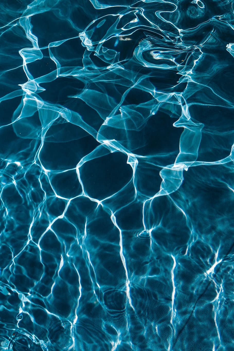 ondulado, superfície da água, natação, piscina, água, onda, resumo, plano de fundo, ensolarado, reflexão