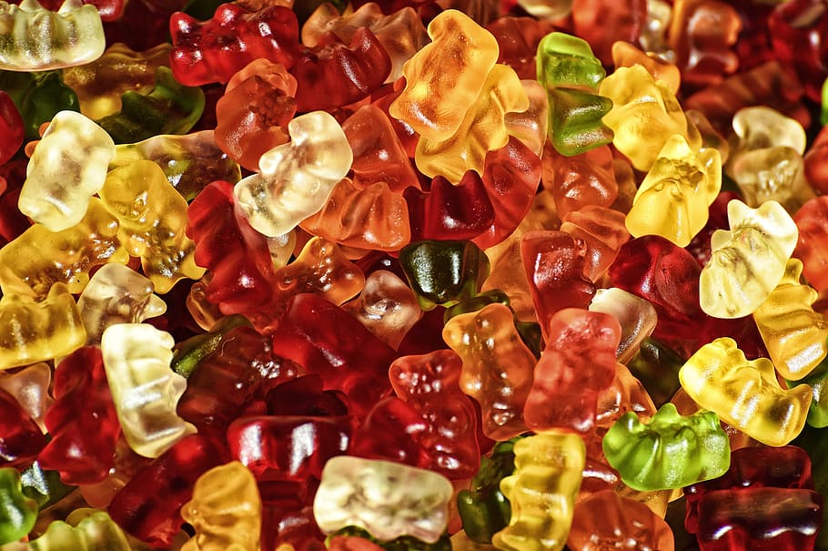 gummibärchen, sugar, sweet, haribo, color, gummibär, sweetness, fruit jelly mix, colorful, gummi bears