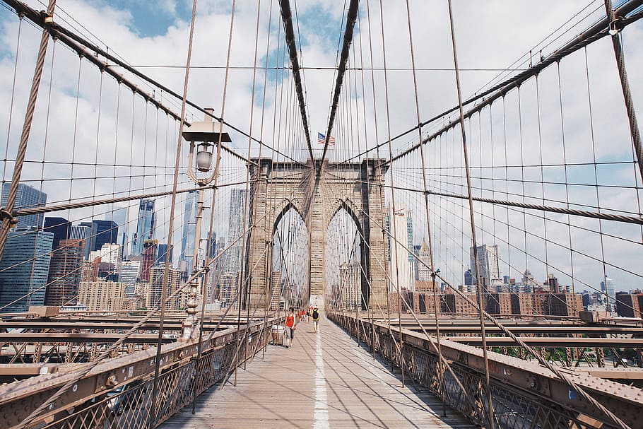 puente de brooklyn, nuevo, ciudad de york, ciudad y urbano, américa, hD Wallpaper, nYC, Estados Unidos, estructura construida, arquitectura