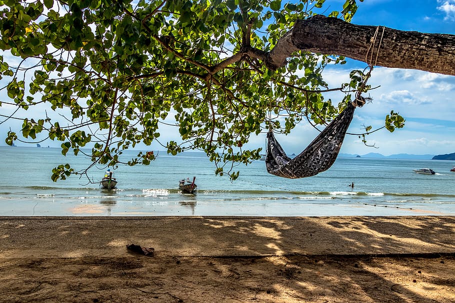 thailand, krabi, sky, nature, hammock, paradise, wow, beautiful, ocean, water