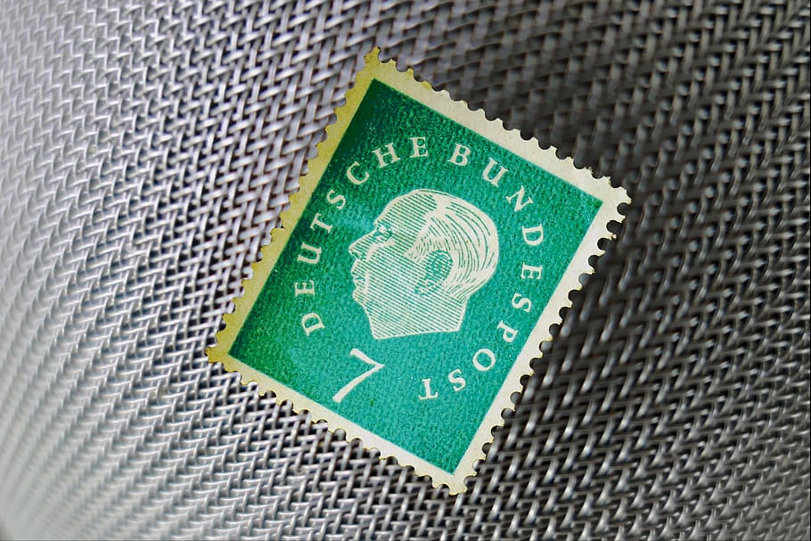 stamp, compendiums, porto, post, communication, postage stamps, letters, postcard, shipping, green color