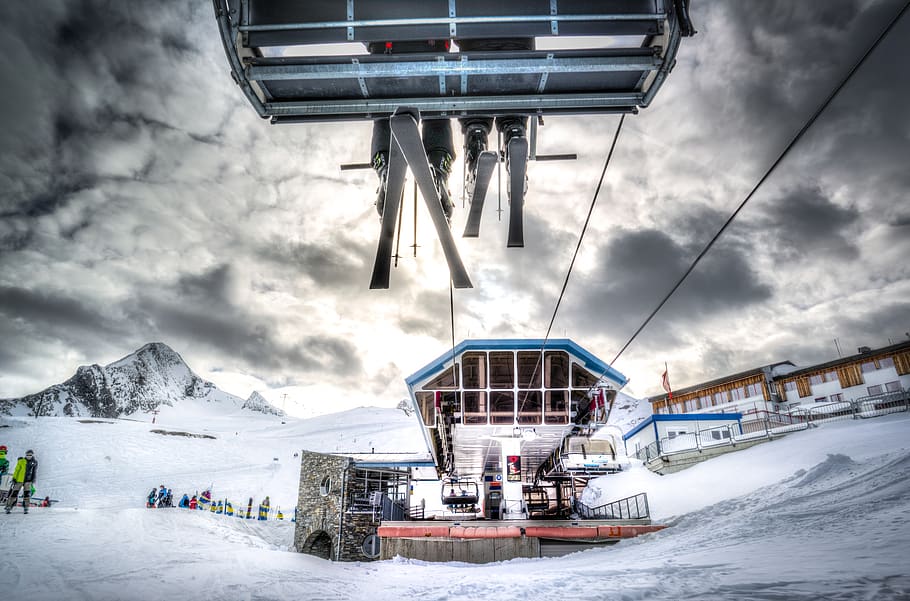 Ski Lift Skiing Snow Winter Mountains Snowboarding Cold Alpine Sport Pxfuel