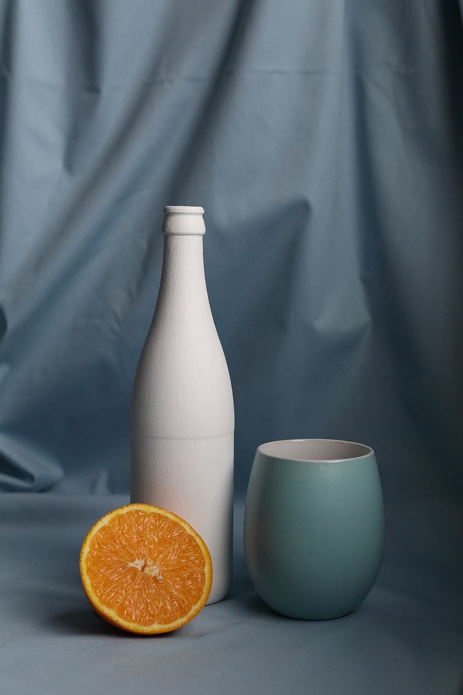 orange, fruit, food, bottle, glass, frosted, cup, drawing, paint, example