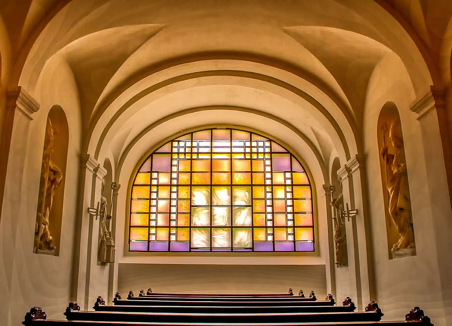 architecture, church, building, dom, chapel, places of interest, house of prayer, church window, colorful, pew