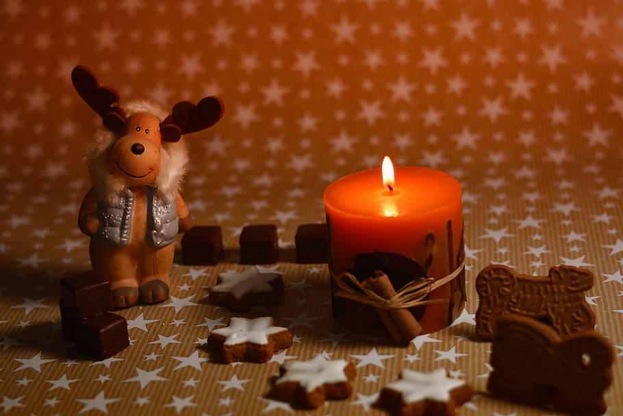natal, deco, decoração, tempo de natal, motivo de natal, advento, decoração de natal, humor, biscoitos de natal, vela