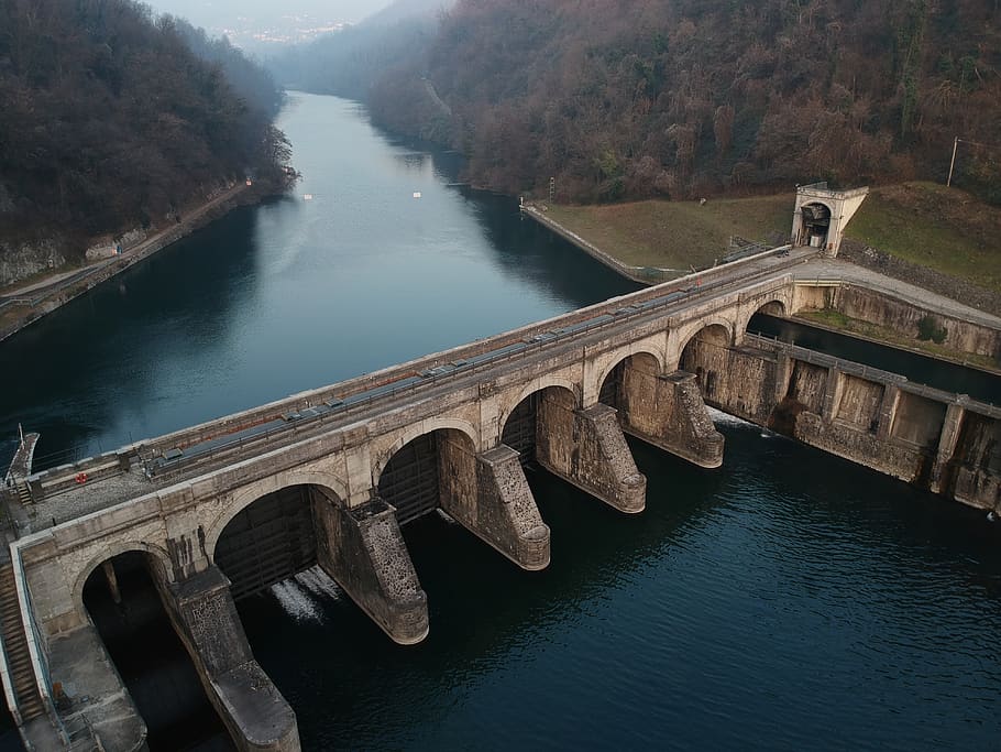 dam, adda, adda river, the dam on the river, water, river, archi, energy, drone, bridge