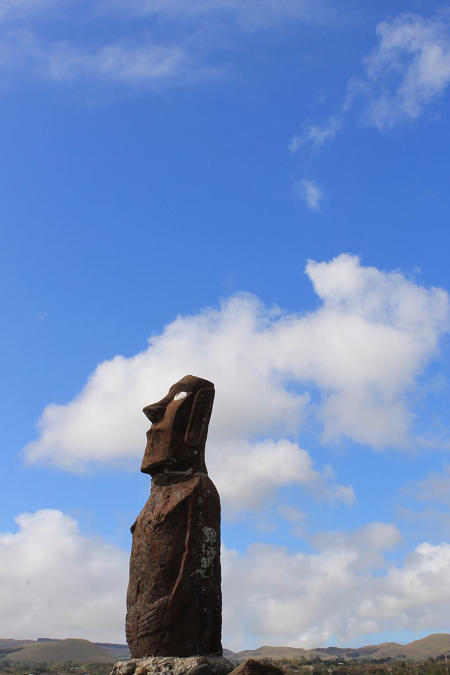 rapa nui, easter island, moai, chile, culture, hangaroa, mohai, travel, landscape, cloud - sky