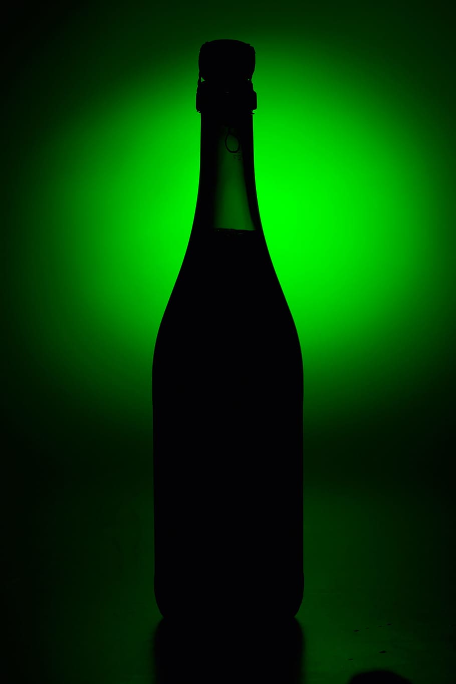alcohol, bottle, champagne, drink, effect, light, nobody, objects, shot, studio