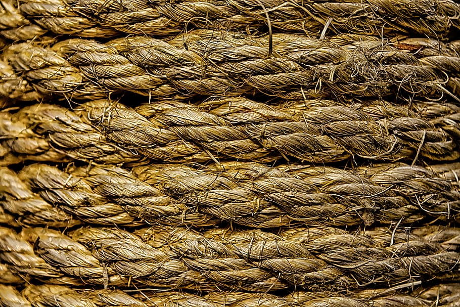 gambar latar belakang, sisal, tali, dibungkus, melingkar, struktur, latar belakang, bingkai penuh, close-up, pola