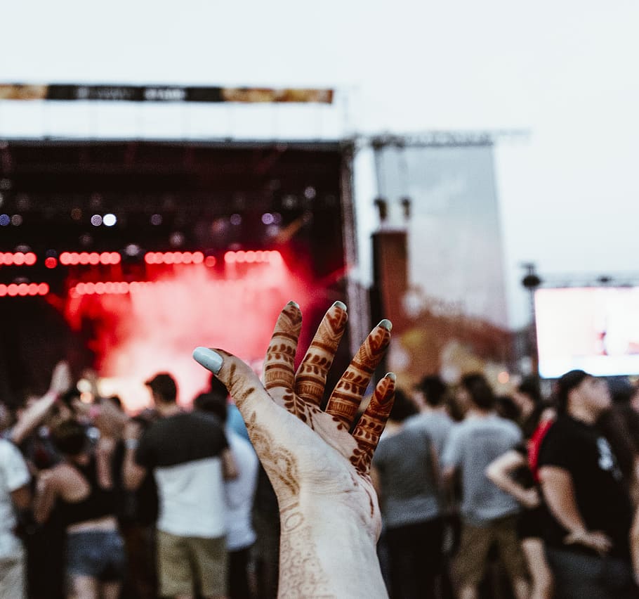 henna, hands, festival, bluesfest, nails, stage, party, music, celebration, outdoors