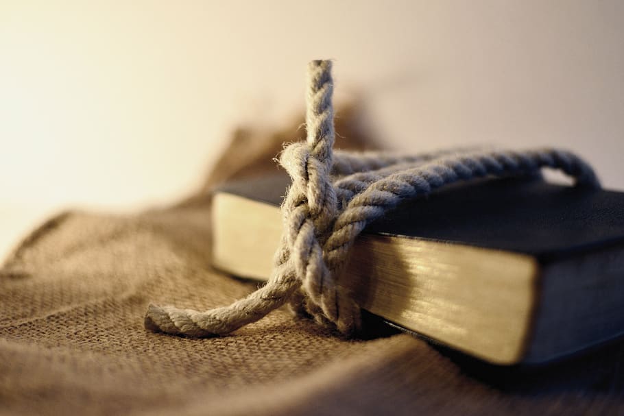 rope, knot, book, bible, knotted, connection, knitting, connected, bound to, understand