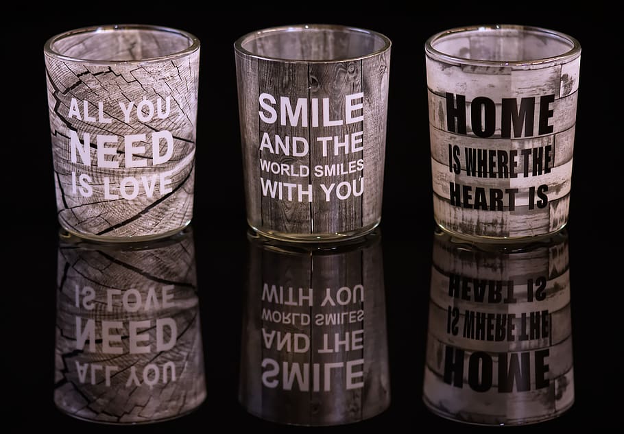 drinking glasses, mirroring, proverbs, motivation, love, security, at home, glasses, relationship, family