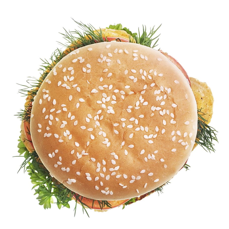 hamburger, burger, makanan, cepat, salad, diet, panggang, makan, makan malam, sandwich