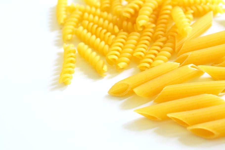 foodstuffs, pasta, white, yellow, freshness, close-up, food and drink, food, italian food, raw food