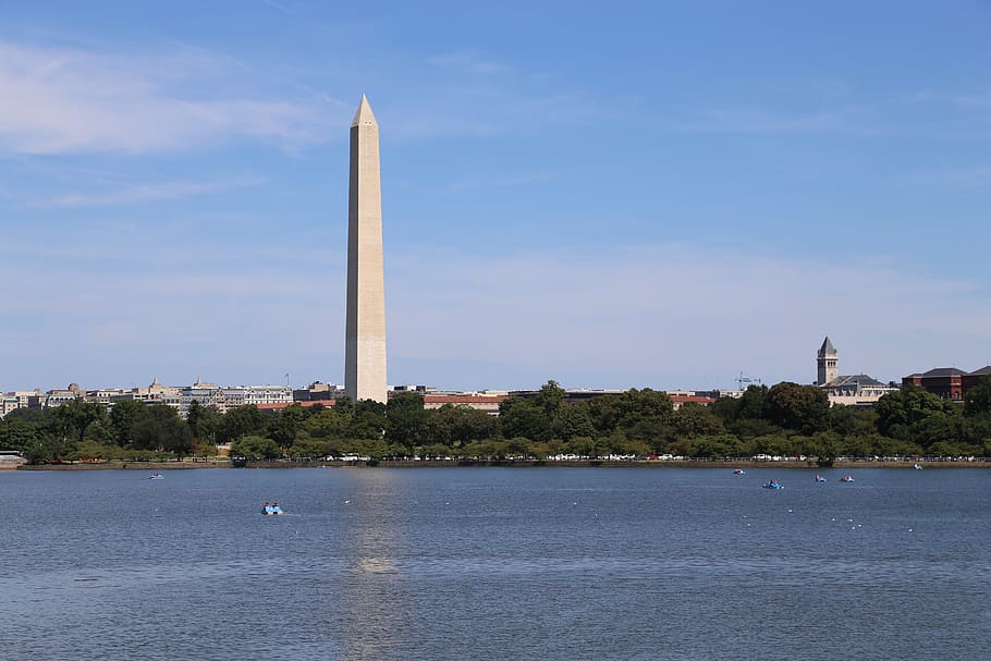 the washington monument, washington monument, monument, tourist destination, washington, dc, washington dc, architecture, sky, water