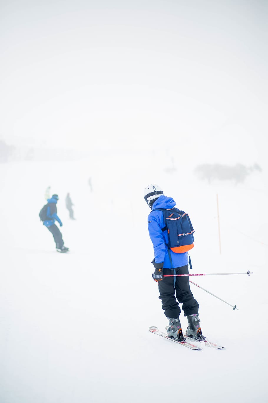 personas, hombres, iceberg, nieve, invierno, esquí, deporte, aventura, juego, temperatura fría