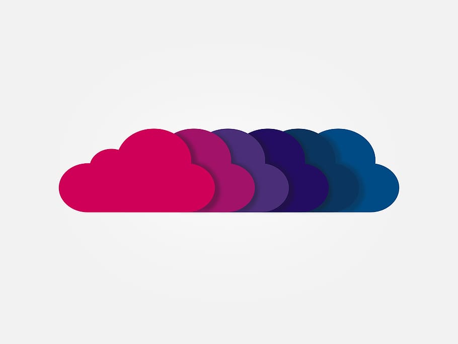 digital, awan, baris, abstrak, latar belakang, spanduk, biru, gelembung, bisnis, cloud