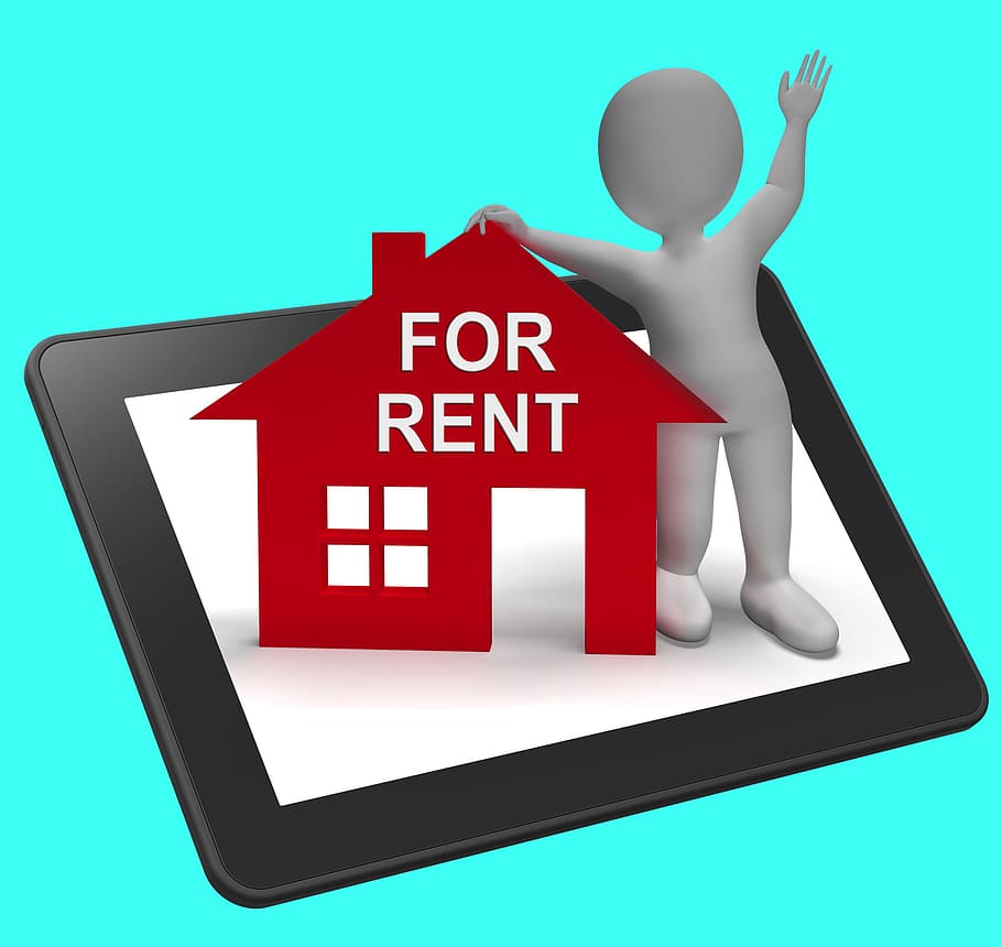 rent house tablet, showing, rental, lease property, apartment, cheap