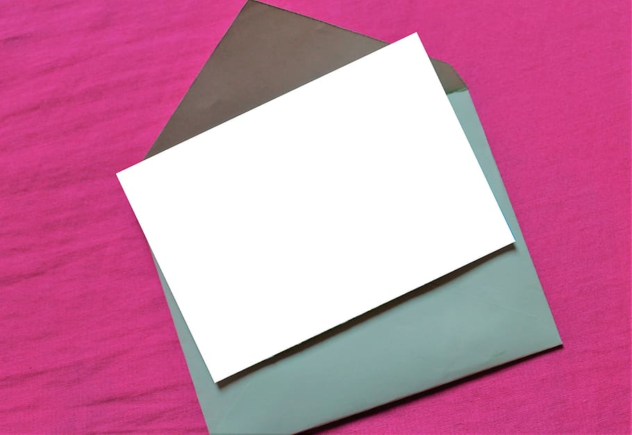 paper, blank, empty, document, template, envelope, invite, mockup, design, card
