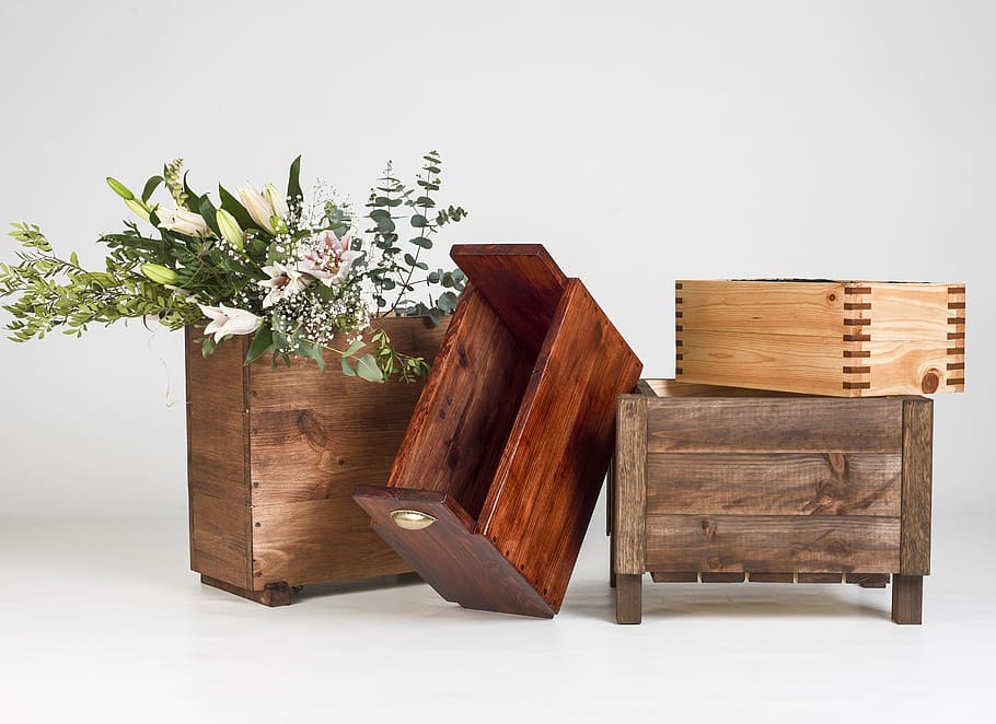 planters as, planters custom wooden, wooden boxes, planter, plant pot, plant, wood - material, indoors, nature, flower