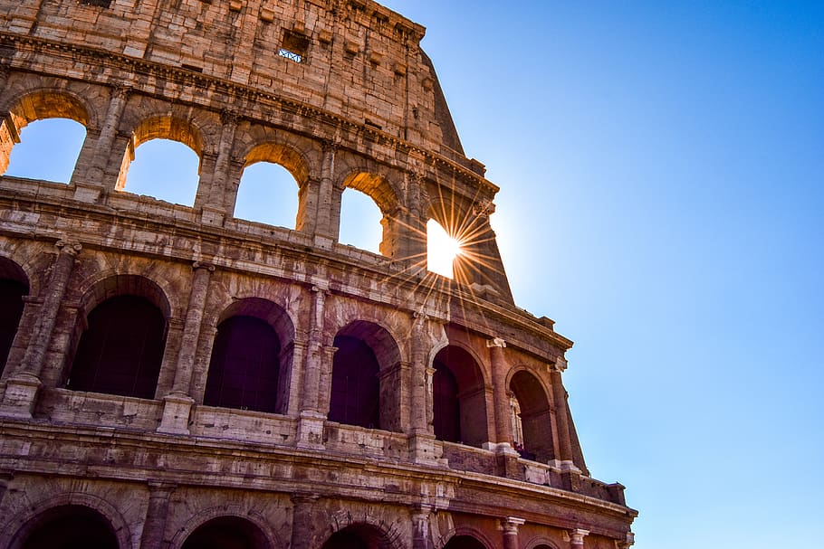 dari coffee, rome, colosseum, sun, italy, monument, hiking, the building, coliseum, gladiator