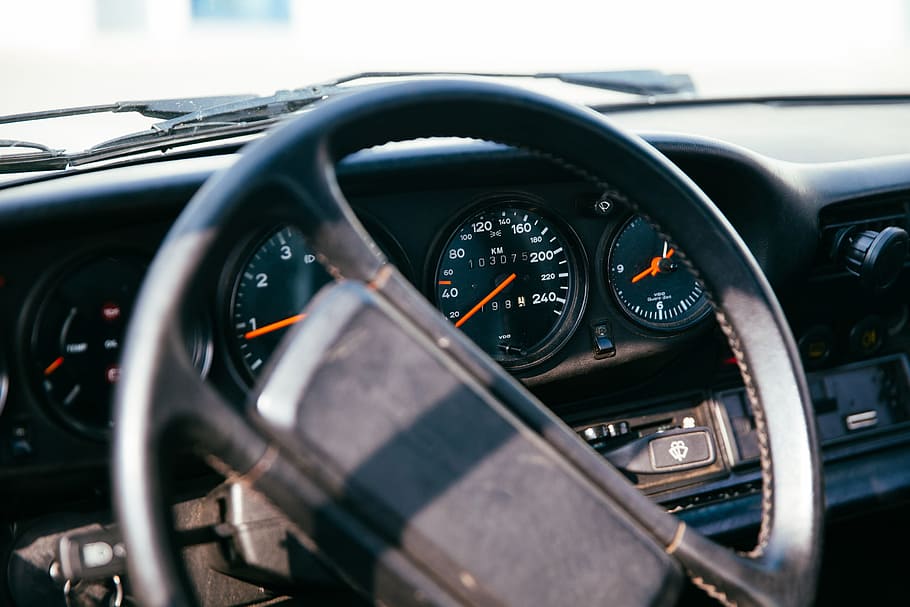 side view, car, speedometer, dashborad, background, Black, Control, Drive, Equipment, Front