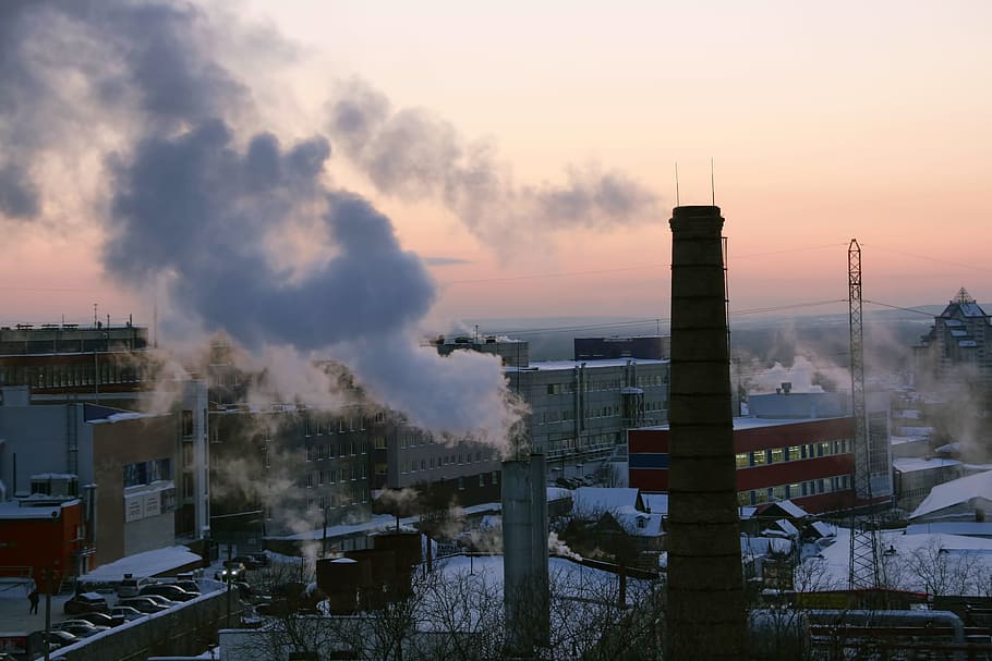 Ufa, air, architecture, chemical, chemistry, ecology, environment, factory, high, manufacturing
