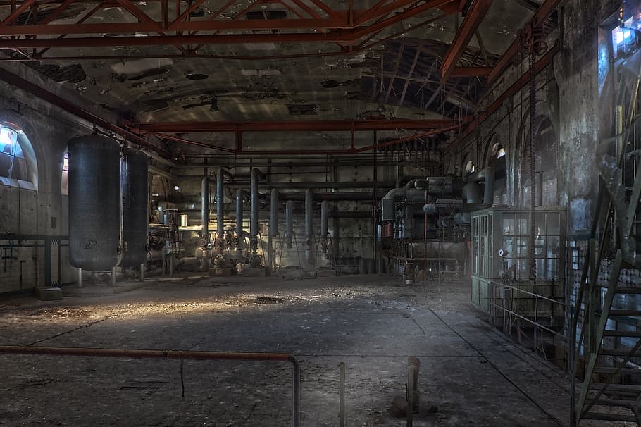 lugares perdidos, fábrica, pforphoto, industria, abandonado, antiguo, atmósfera, planta industrial, transcurrido, pasado