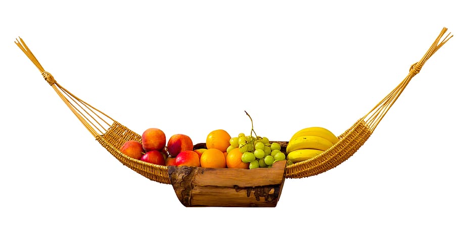 comer, comida, fruta, cesta de frutas, cesta, frutas, vitaminas, vegan, bananas, uvas