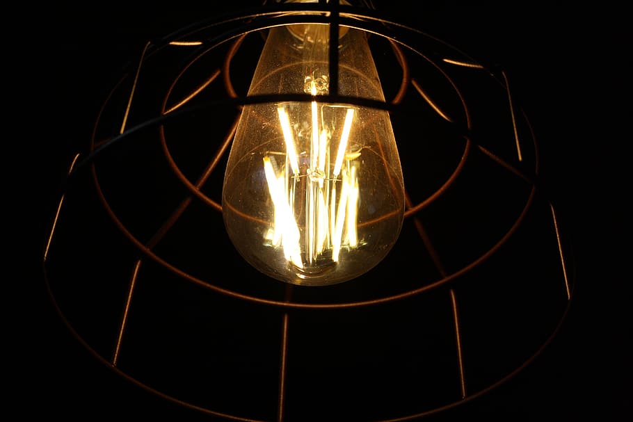 edison, lamp, light bulb, retro, led, lighting, light, lighting equipment, illuminated, electricity