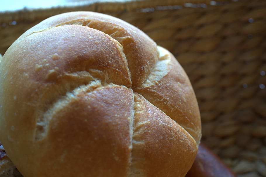 roll, fresh, breakfast, basket, flour, bake, baker, delicious, eat, bread