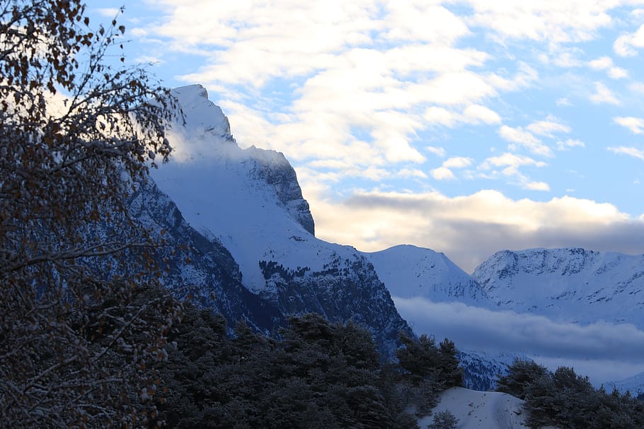 mountain, savoie, haute maurienne, winter, snow, alps, nature, landscape, france, ski