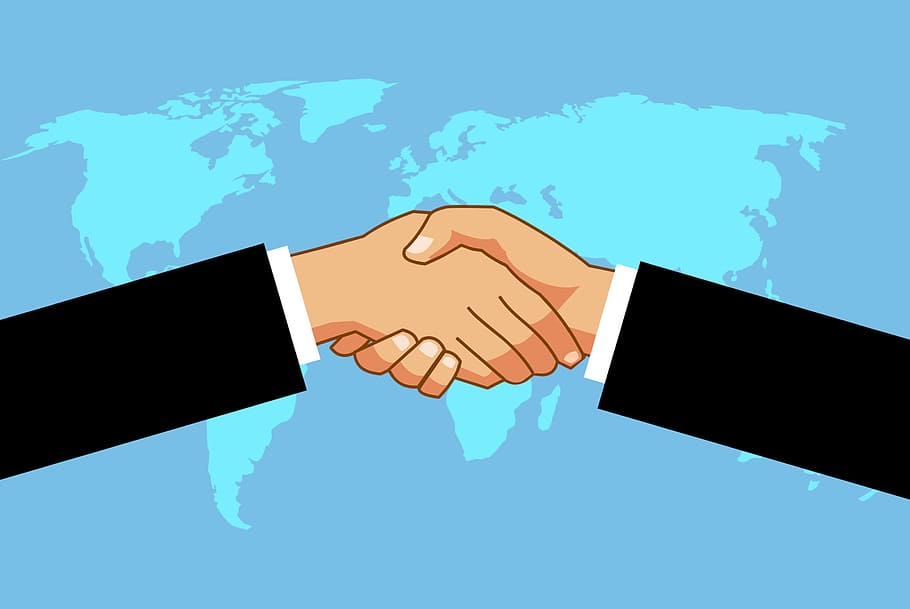 illustration, hands, shaking, agreement, business deal, deal., handshake, worldwide, businessmen, deal