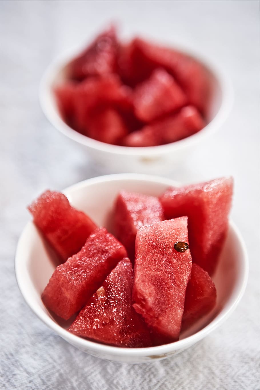 semangka, buah-buahan, makanan, sehat, mangkuk, makanan dan minuman, kesegaran, merah, buah, makan sehat