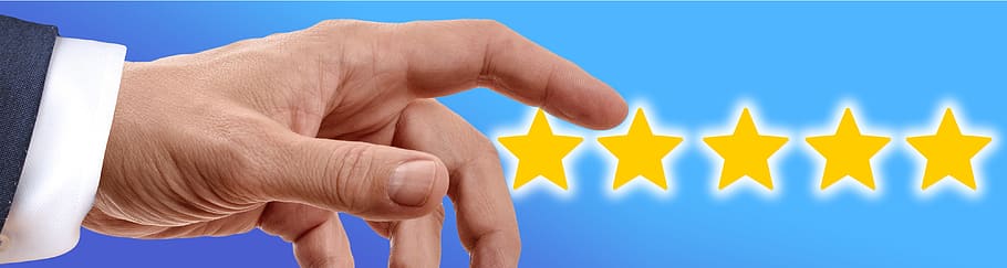 hand, finger, touch, review, write a review, star, popularity, popular, positive, negative