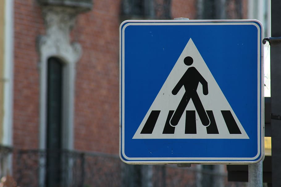 street sign, crosswalk, pedestrian, information boards, road, signs, crossing, traffic, pedestrian crossing, sign