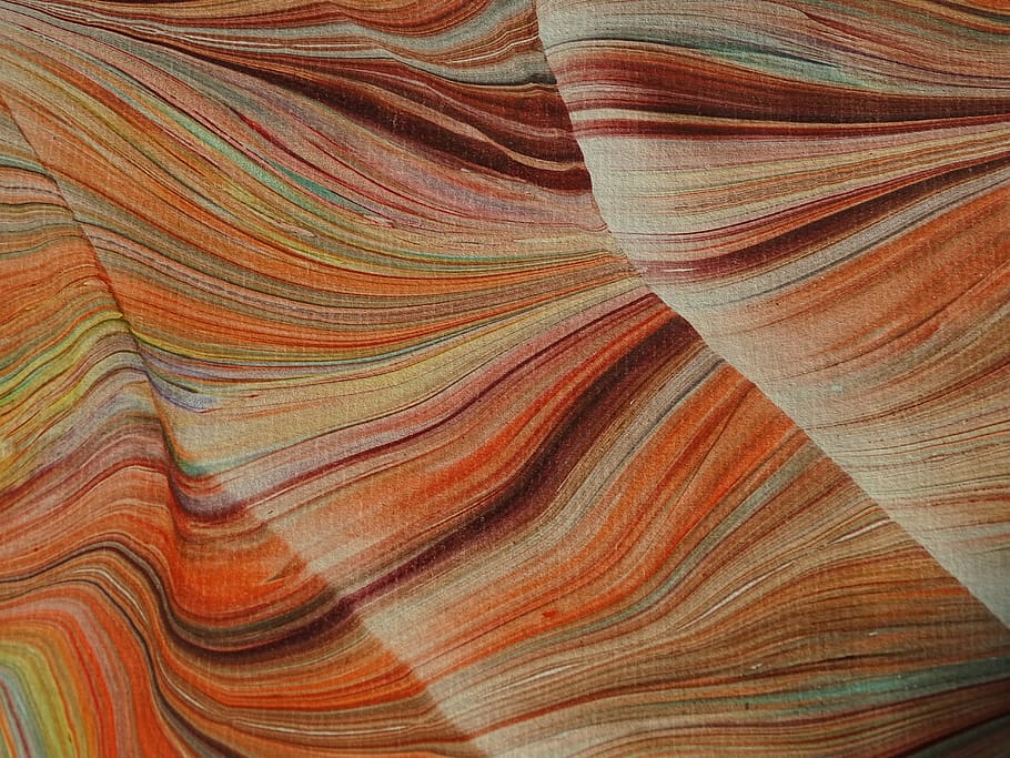 marbled paper, mottle, color, movement, colorful, crafts, waves, arabesques, painting, decoration