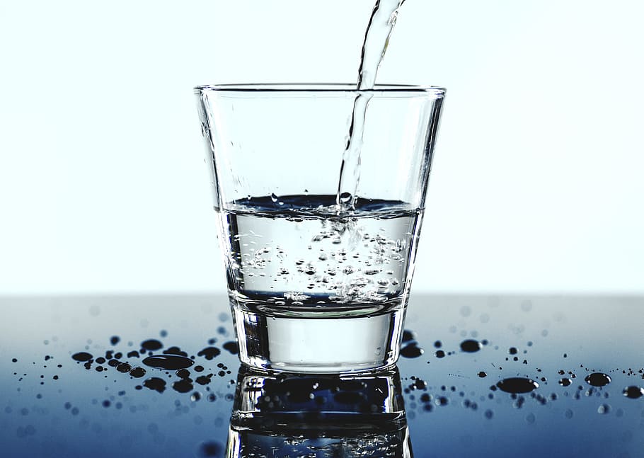 água, bolhas, claro, fechar-se, desidratado, desidratação, bebida, potável, beber, água potável